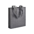 Shopper con soffietto in cotone riciclato 150 g/m2 effetto melange, manici lunghi FullGadgets.com