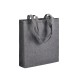 Shopper con soffietto in cotone riciclato 150 g/m2 effetto melange, manici lunghi FullGadgets.com