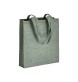 Shopper con soffietto in cotone riciclato 150 g/m2 effetto melange, manici lunghi FullGadgets.com