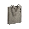 Shopper con soffietto in cotone riciclato 150 g/m2 effetto melange, manici lunghi FullGadgets.com