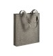 Shopper con soffietto in cotone riciclato 150 g/m2 effetto melange, manici lunghi FullGadgets.com