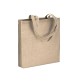 Shopper con soffietto in cotone riciclato 150 g/m2 effetto melange, manici lunghi FullGadgets.com