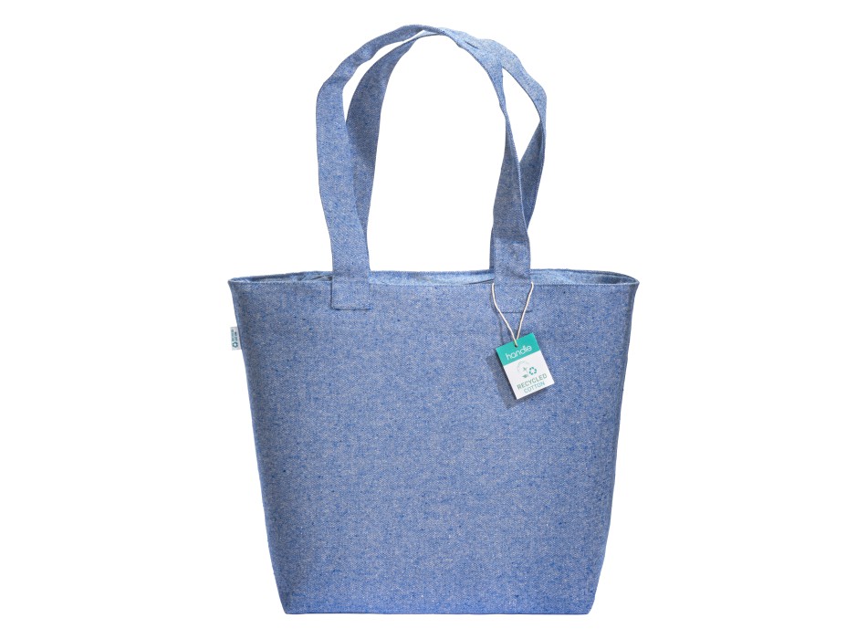 Shopper con soffietto in cotone riciclato 280 g/m2 FullGadgets.com