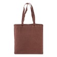 Shopper con soffietto in cotone stonewashed 220 g/m2, manici lunghi FullGadgets.com