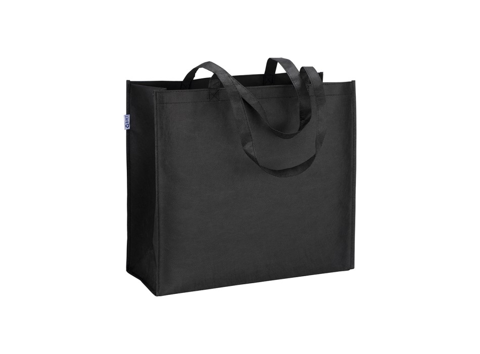 Shopper con soffietto in  R-pet  80g/m2, manici lunghi FullGadgets.com