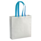 Shopper con soffietto in tnt laminato 100 g/m2 termosaldato, manici lunghi FullGadgets.com