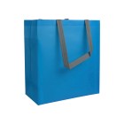 Shopper con soffietto in tnt laminato 100 g/m2 termosaldato, manici lunghi FullGadgets.com