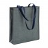 Shopper Con Soffietto In Tnt Stampato Con Effetto Jeans Personalizzabile