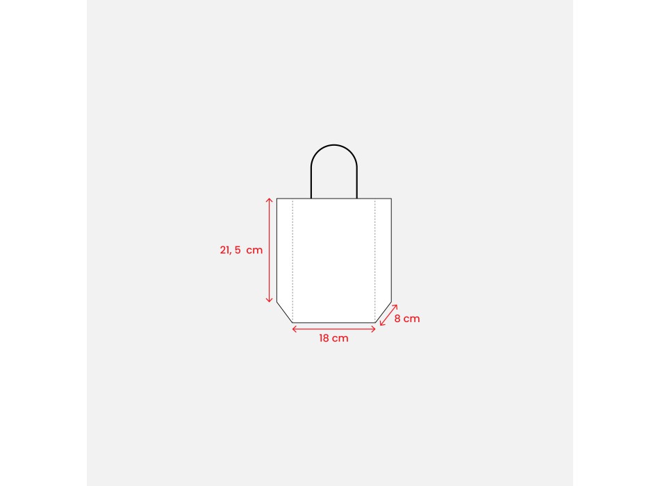 Shopper in carta 100 gr/m2 con soffietto FullGadgets.com