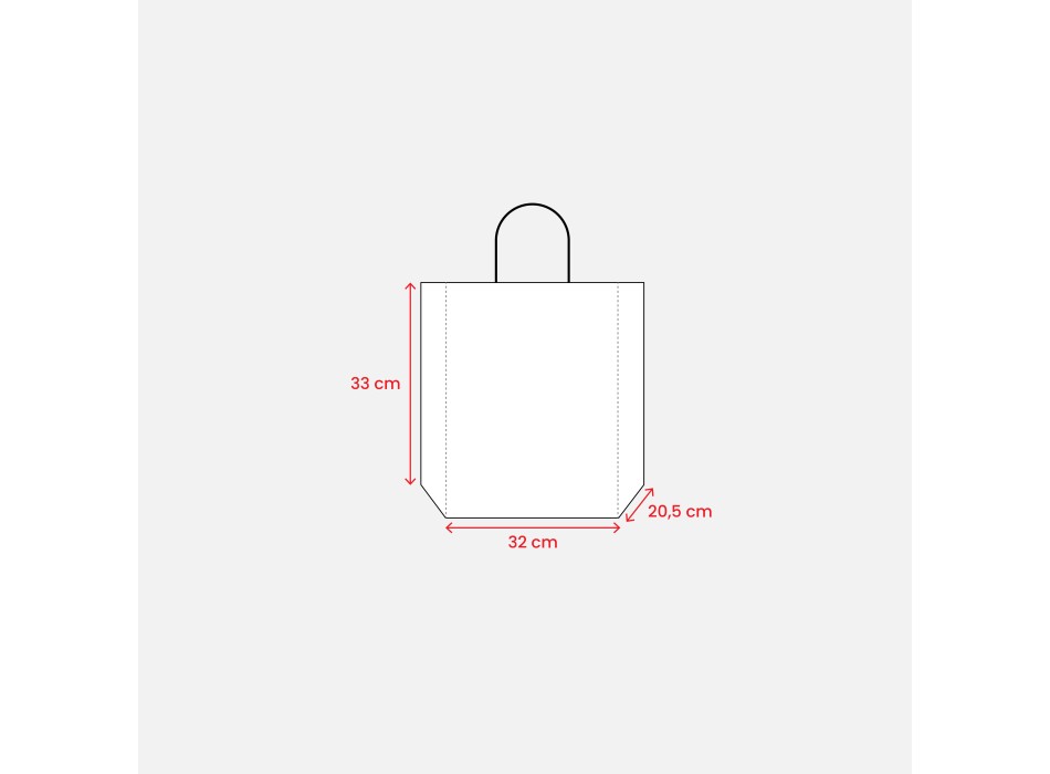 Shopper in carta 100 gr/m2 con soffietto FullGadgets.com