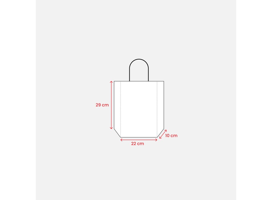 Shopper in carta 100 gr/m2 con soffietto FullGadgets.com