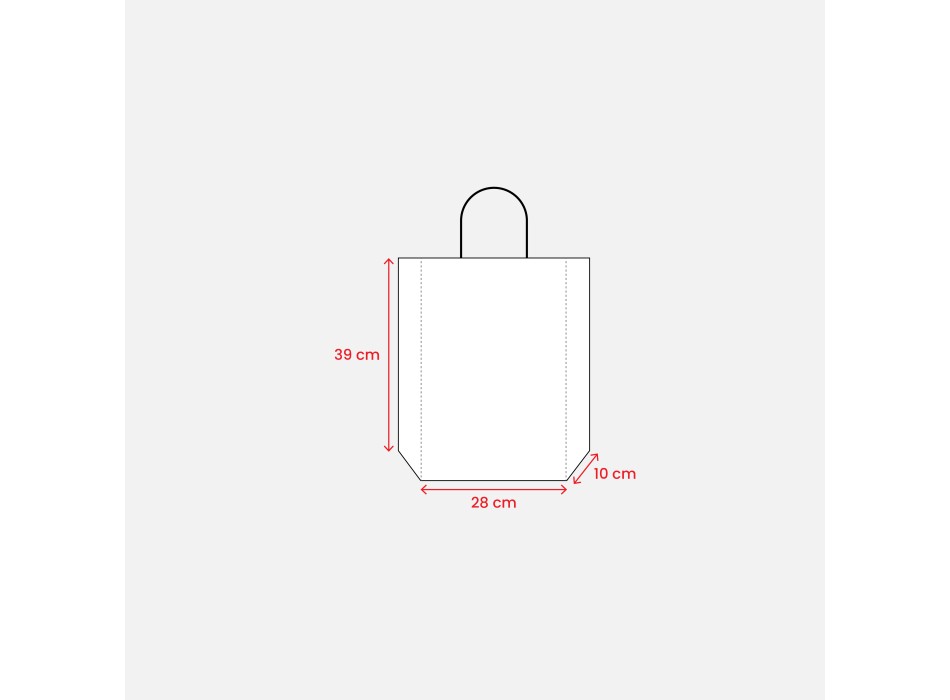 Shopper in carta 100 gr/m2 con soffietto FullGadgets.com