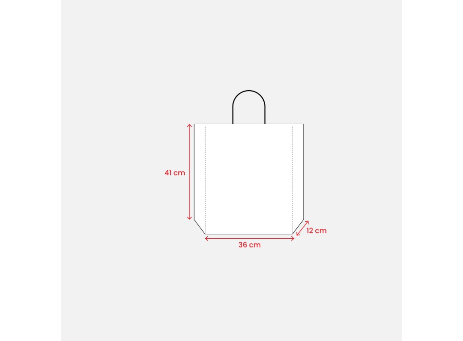 Shopper in carta riciclata 100 gr/m2 con soffietto FullGadgets.com