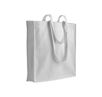 Shopper in cotone 180 g/m2, manici lunghi e soffietto FullGadgets.com