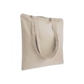 Shopper In Cotone 220 G/M2, Manici Lunghi E Chiusura Con Zip Personalizzabili