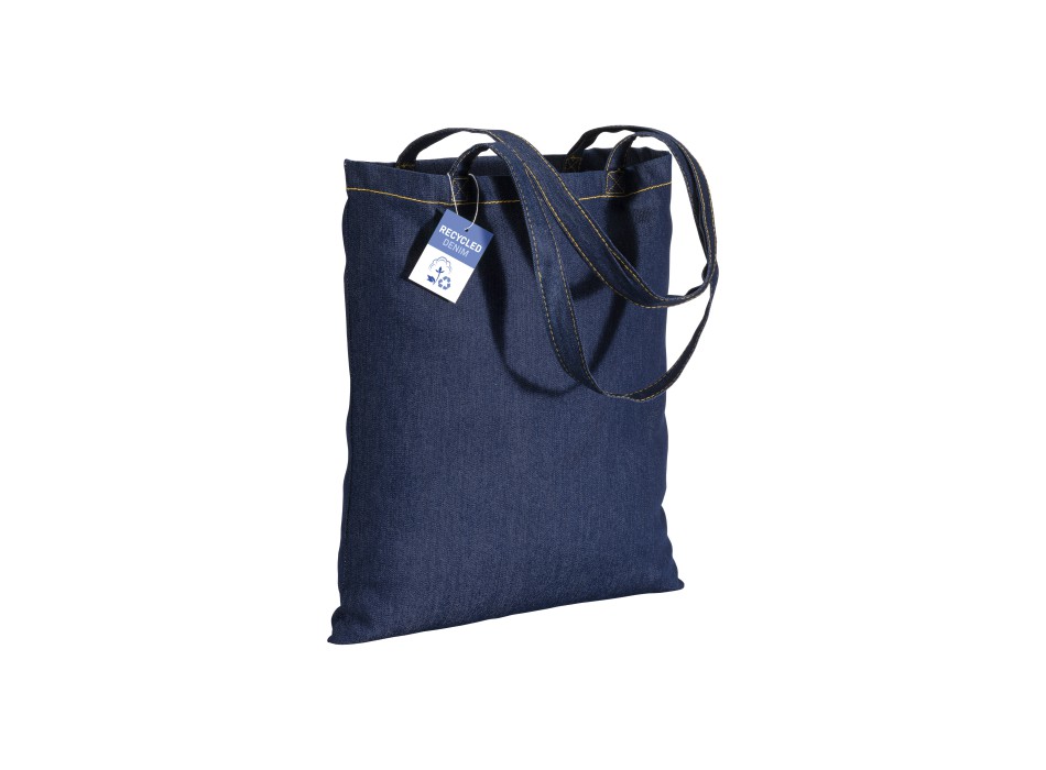 Shopper in cotone denim riciclato 180 gr/m2, manici lunghi FullGadgets.com