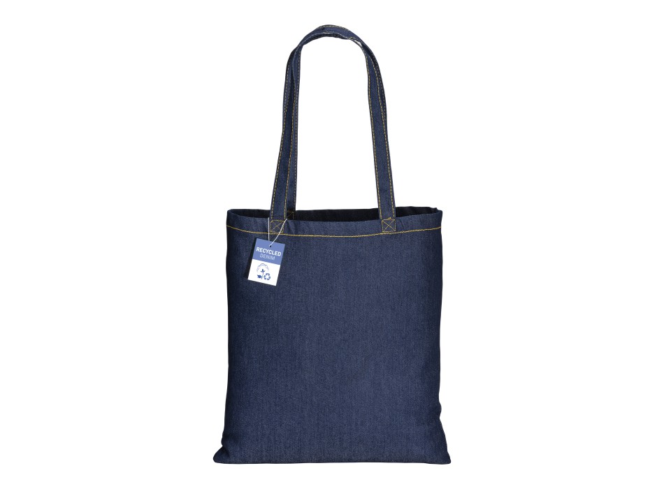 Shopper in cotone denim riciclato 180 gr/m2, manici lunghi FullGadgets.com