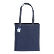 Shopper in cotone denim riciclato 180 gr/m2, manici lunghi e soffietto FullGadgets.com