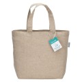 Shopper in cotone riciclato  150 g/m2 con manici corti