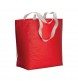 Shopper in r-pet laminato con soffietto alla base - manici lunghi in poliestere FullGadgets.com