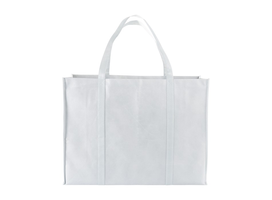 Shopper maxi con soffietto in TNT 100 g/m2 cucito, manici lunghi FullGadgets.com