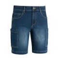 SHORT JEANS APACHE ELASTIC. BLU