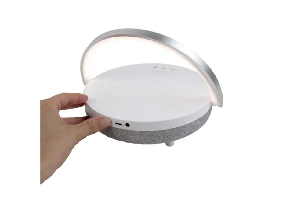 Speaker Bluetooth® 4 in 1 da 10 W con luce LED e base di ricarica wireless Prixton FullGadgets.com