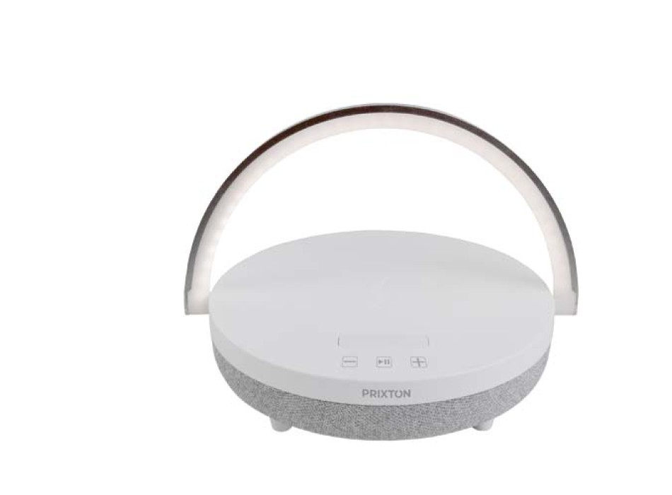 Speaker Bluetooth® 4 in 1 da 10 W con luce LED e base di ricarica wireless Prixton FullGadgets.com