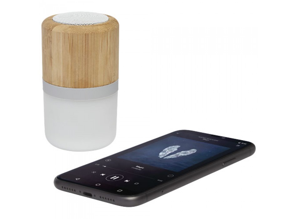 Speaker Bluetooth® in bambù Aurea con luce  FullGadgets.com