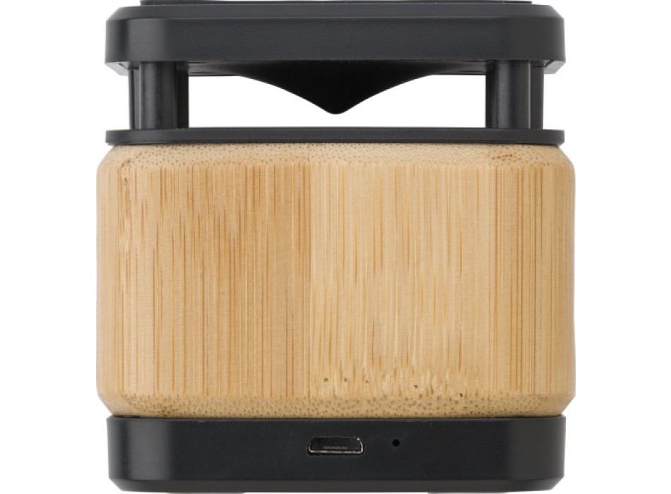 Speaker e caricabatterie wireless in bamboo e ABS Nova FullGadgets.com