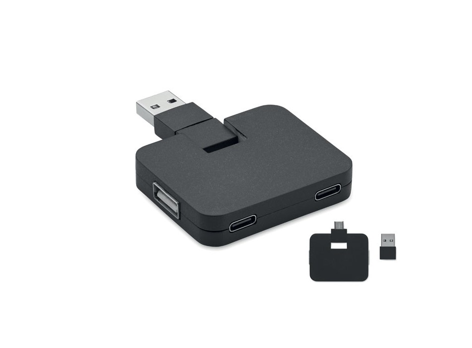 SQUARE-C - Hub USB a 4 porte FullGadgets.com