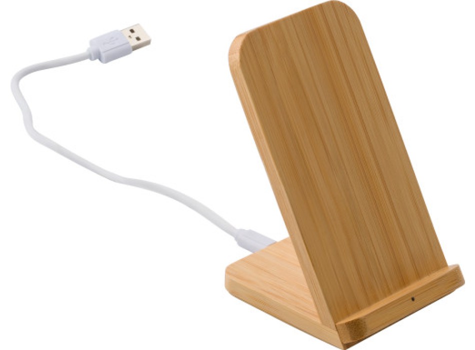 Supporto per smartphone in bamboo ricaricabile Claudie FullGadgets.com