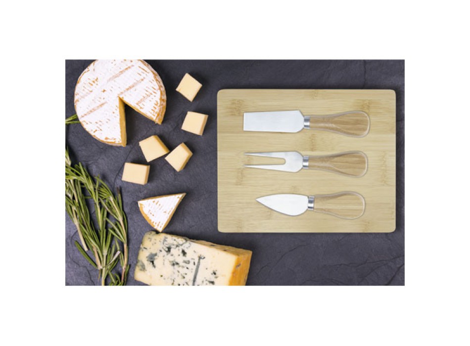 Tagliere e accessori per formaggio Ement in bambù FullGadgets.com