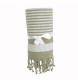 Telo mare/pareo stile Fouta 100% cotone 580gr con lato in spugna e frange, 90x160 cm FullGadgets.com