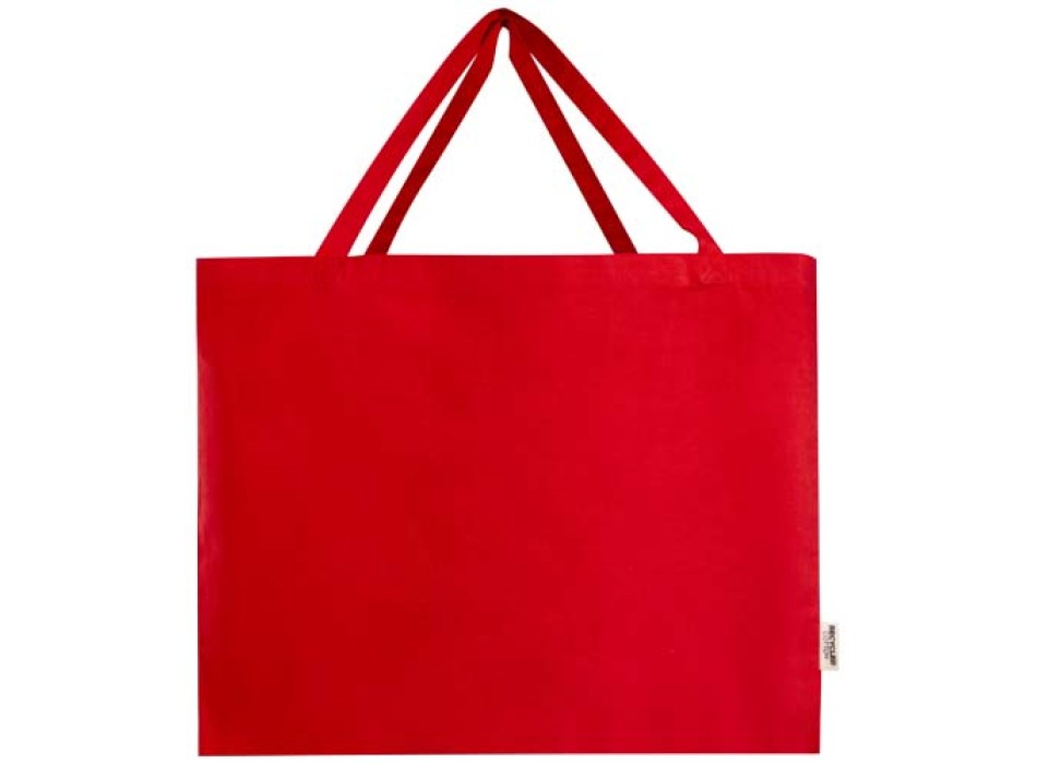 Tote bag grande in cotone riciclato certificato GRS da 220 g/m² Odessa FullGadgets.com