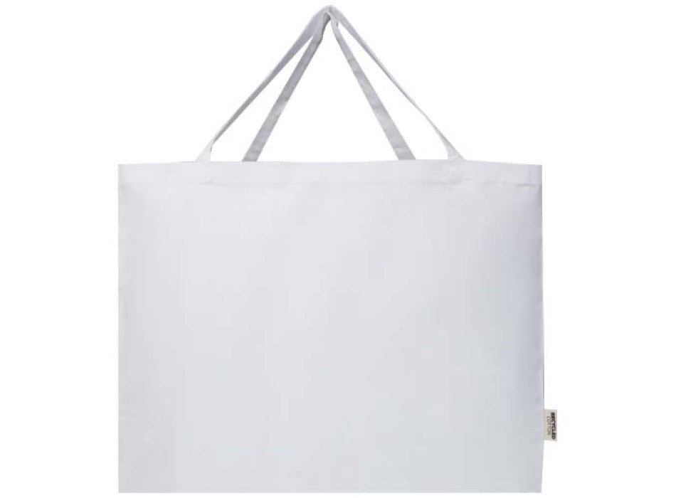 Tote bag grande in cotone riciclato certificato GRS da 220 g/m² Odessa FullGadgets.com