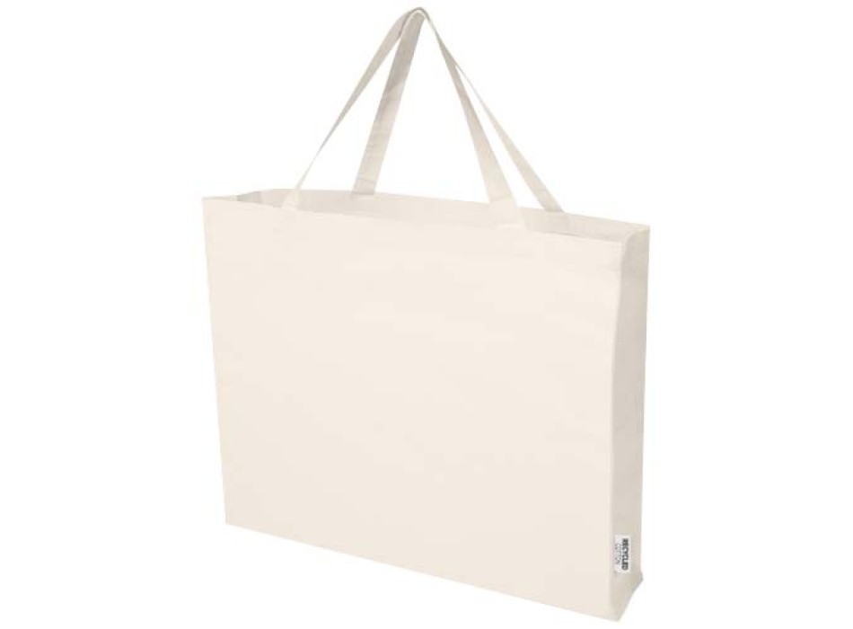 Tote bag grande in cotone riciclato certificato GRS da 220 g/m² Odessa FullGadgets.com