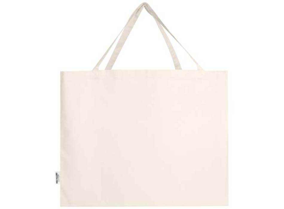 Tote bag grande in cotone riciclato certificato GRS da 220 g/m² Odessa FullGadgets.com