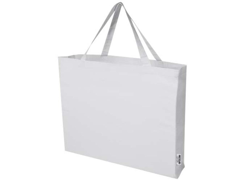 Tote bag grande in cotone riciclato certificato GRS da 220 g/m² Odessa FullGadgets.com