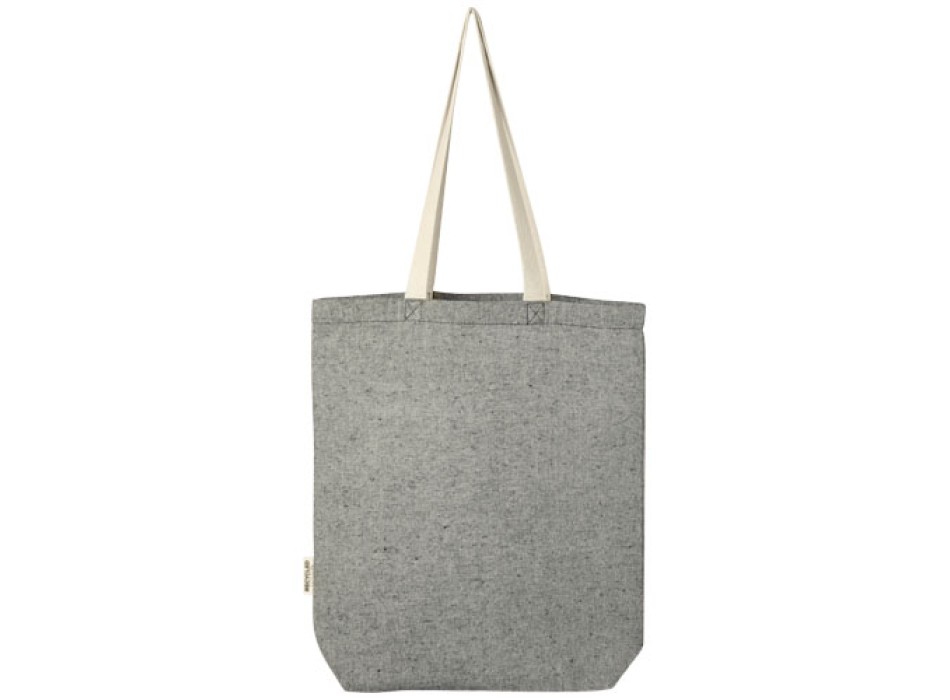 Tote bag in cotone riciclato da 150 g/m² con tasca frontale Pheebs - 9L FullGadgets.com