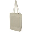 Tote bag in cotone riciclato da 150 g/m² con tasca frontale Pheebs - 9L FullGadgets.com