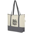 Tote bag in cotone riciclato da 320 g/m² con zip Repose - 10L FullGadgets.com