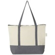 Tote bag in cotone riciclato da 320 g/m² con zip Repose - 10L FullGadgets.com