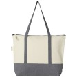 Tote bag in cotone riciclato da 320 g/m² con zip Repose - 10L FullGadgets.com