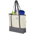 Tote bag in cotone riciclato da 320 g/m² con zip Repose - 10L FullGadgets.com