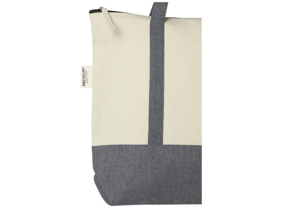 Tote bag in cotone riciclato da 320 g/m² con zip Repose - 10L FullGadgets.com