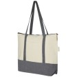 Tote bag in cotone riciclato da 320 g/m² con zip Repose - 10L FullGadgets.com