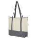 Tote bag in cotone riciclato da 320 g/m² con zip Repose - 10L FullGadgets.com