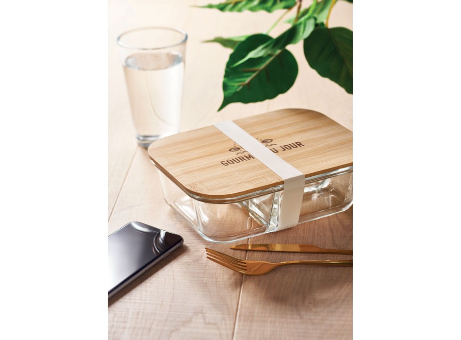 TUNDRA 3 - Porta pranzo in vetro e bamboo FullGadgets.com