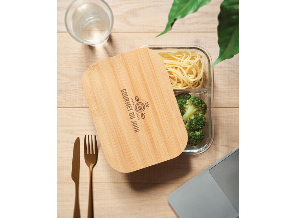 TUNDRA 3 - Porta pranzo in vetro e bamboo FullGadgets.com